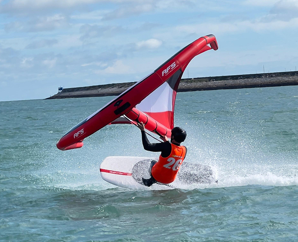 wingfoiling at Pure Magic