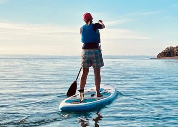 Paddle boarding