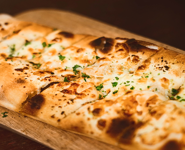 focaccia at the pure magic restaurant