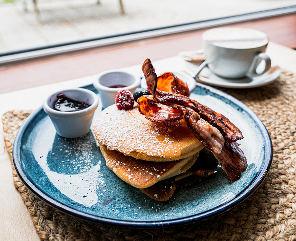 Pure Magic breakfast with pancakes